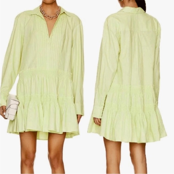 Free People Dresses & Skirts - Free People Billie Mini Dress Lime Glo Green Size Medium